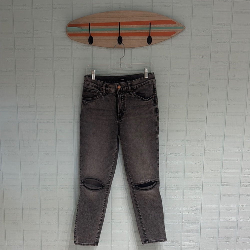 Express 90s Skinny High Rise Black/Grey Jeans